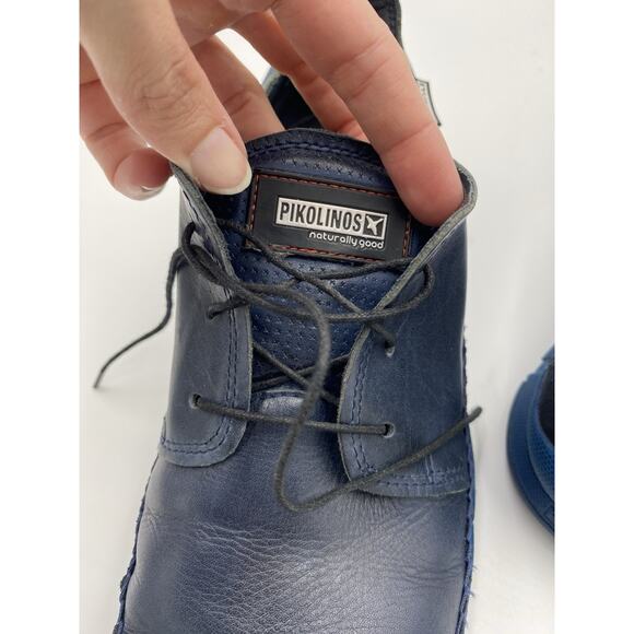 PIKOLINOS M1H-6209 Blue Leather Oxford Sneaker Shoes Navy Comfort Casual Sz 42 9 - Picture 6 of 9